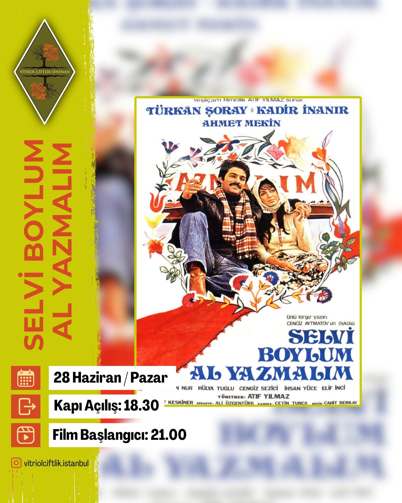 28 Haziran Pazar Selvi Boylum Al Yazmalım