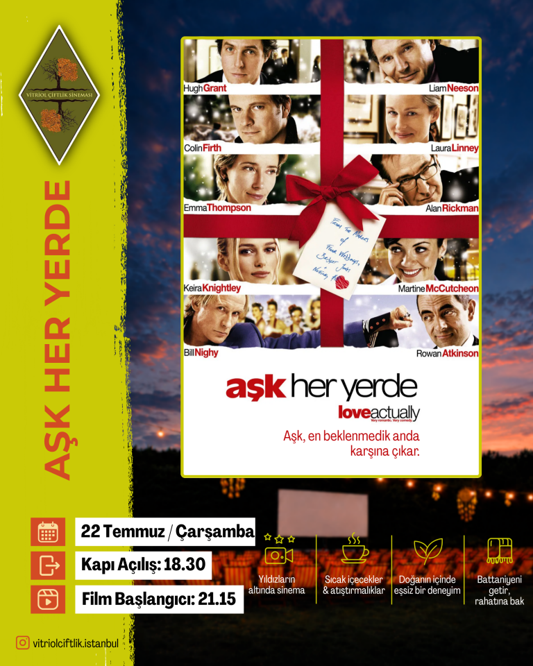 22 Temmuz Çarşamba Aşk Her Yerde