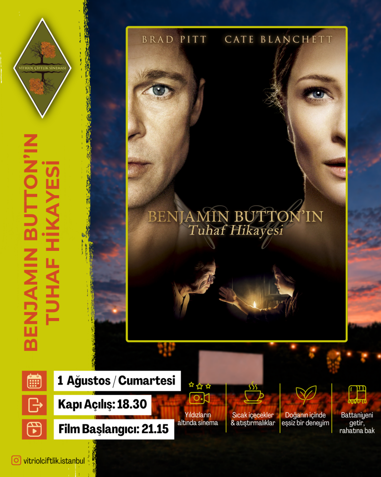 1 Ağustos Cumartesi Benjamin Button'ın Tuhaf Hikayesi