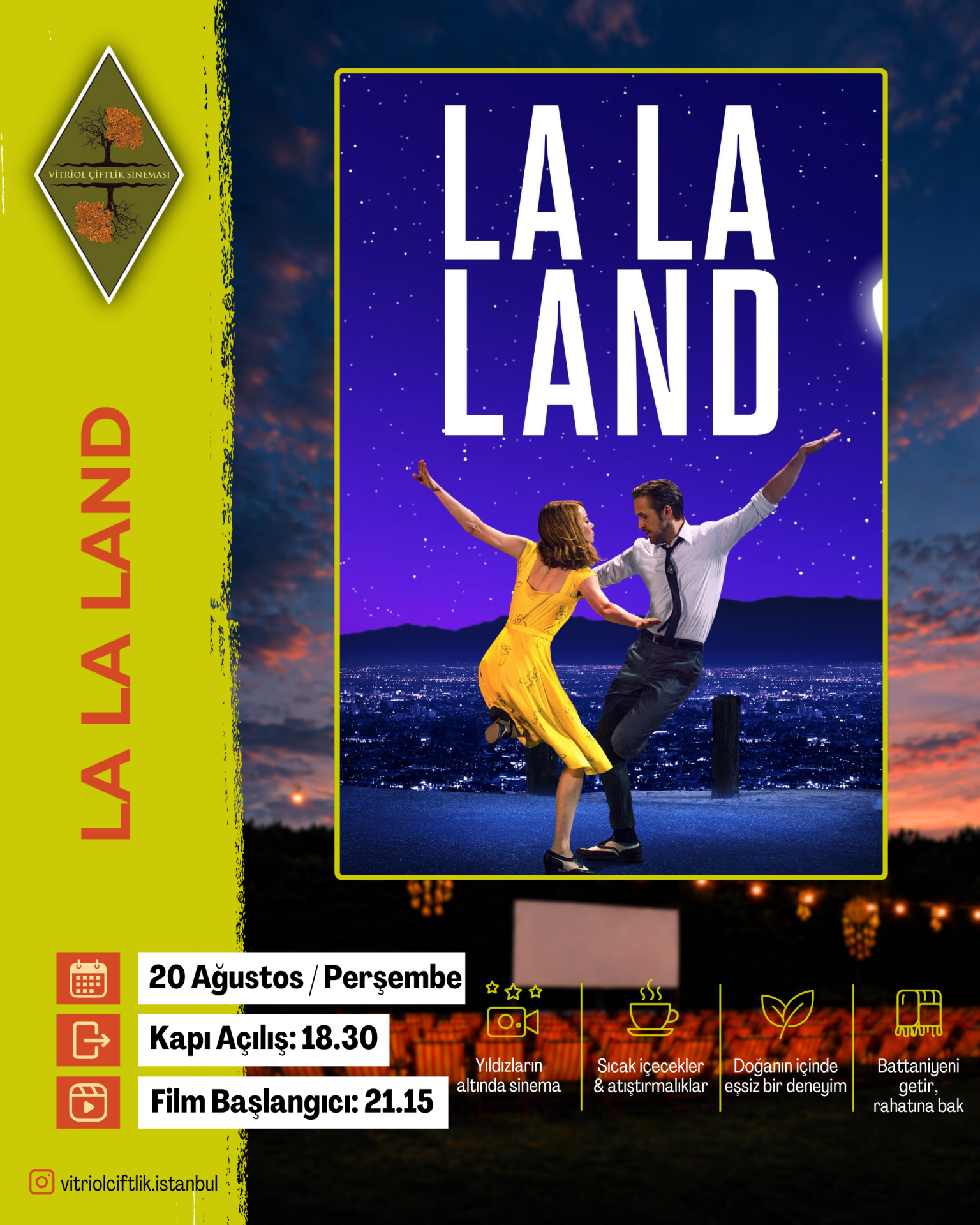 20 Ağustos Perşembe La La Land
