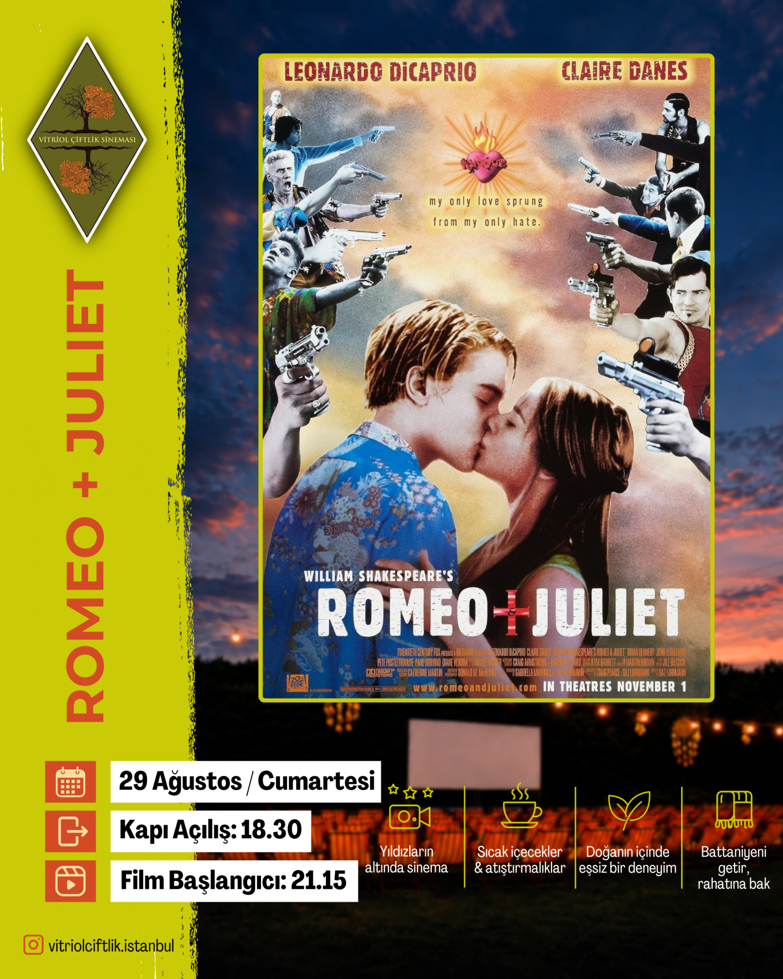 29 Ağustos Cumartesi Romeo Juliet