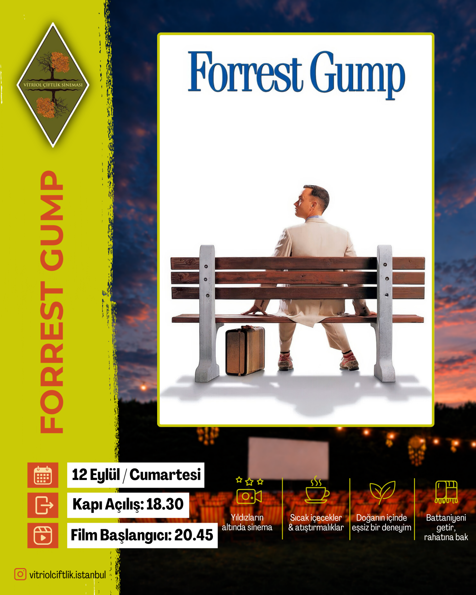 12 Eylül Cumartesi Forrest Gump