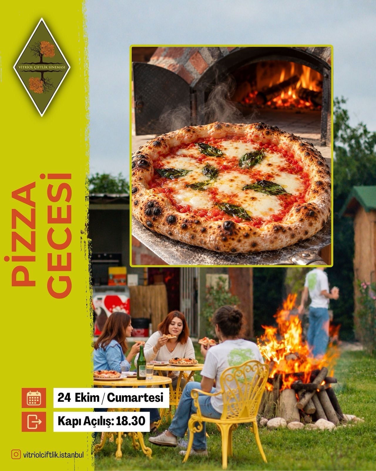 24 Ekim Cumartesi Pizza Gecesi